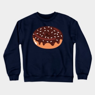 Chocolate Doughnut with white sprinkles Crewneck Sweatshirt